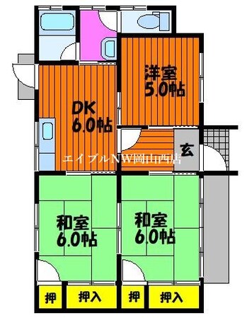 平井７丁目貸家の物件間取画像